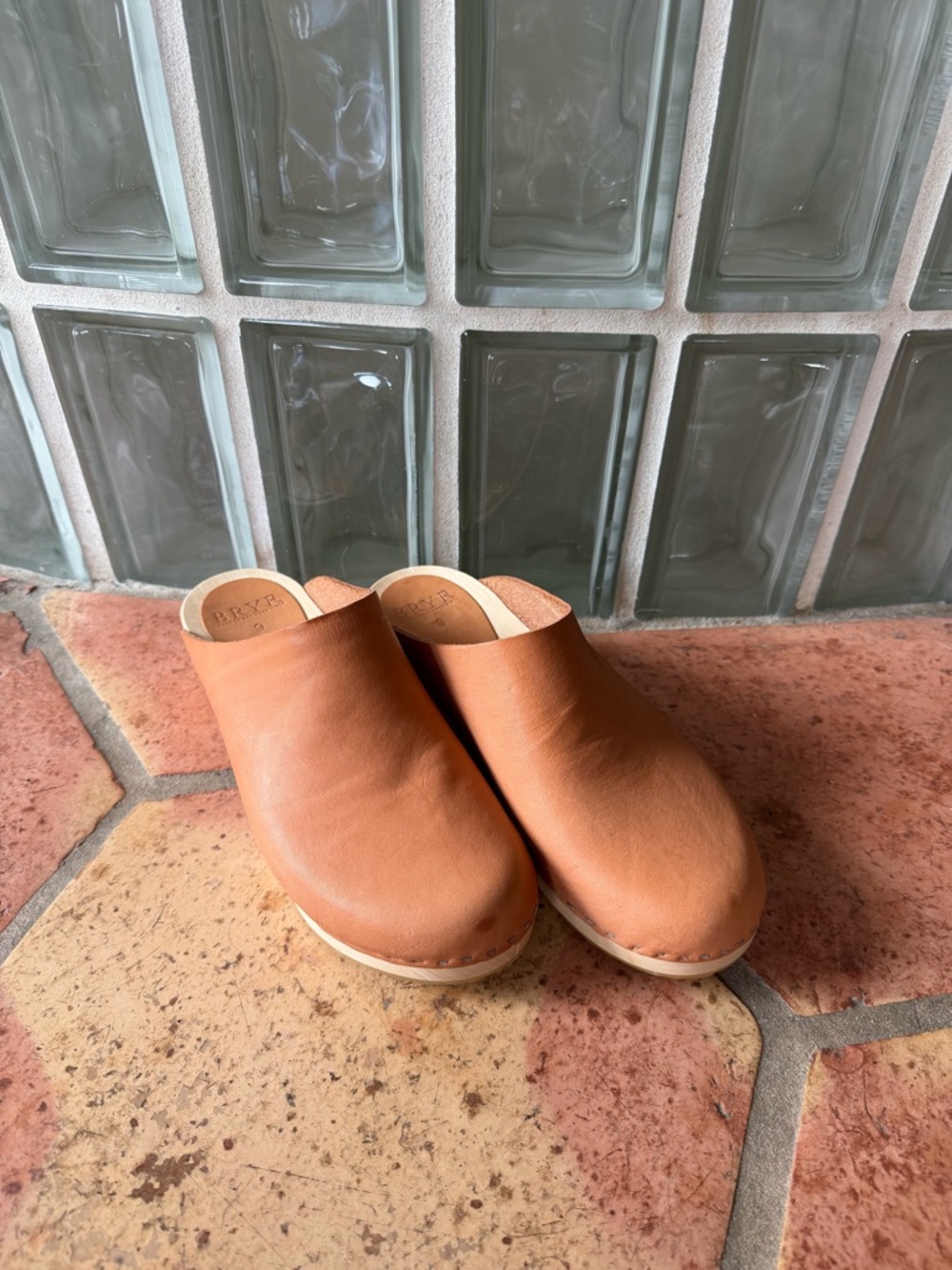 Bryr Leather Slip-On Clogs